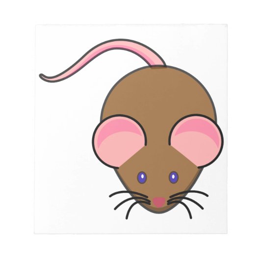 Bloc-note Caricature de souris mignonne (Devant)