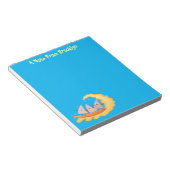 Bloc-note Caricature de surf pour chips de maïs mignonette n (Incliné)