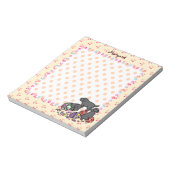 Bloc-note Caricature de trois chiots noirs du Labrador (Tourné)