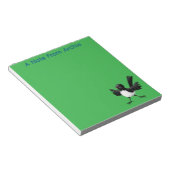 Bloc-note Caricature de Willie Wagtail australienne personna (Incliné)