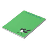 Bloc-note Caricature de Willie Wagtail australienne personna (Tourné)