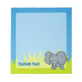 Bloc-note Caricature d'éléphant gris (Devant)