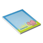 Bloc-note Caricature d'éléphant rose (Incliné)