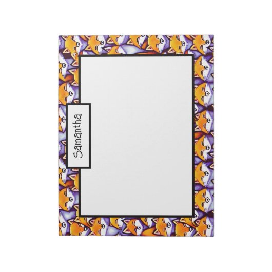 Bloc-note Caricature do-it-yourself nom doodle bureau de col (Tourné)