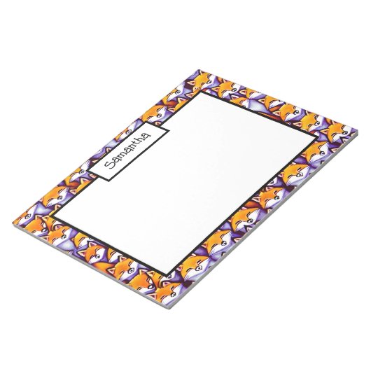 Bloc-note Caricature do-it-yourself nom doodle bureau de col (Incliné)