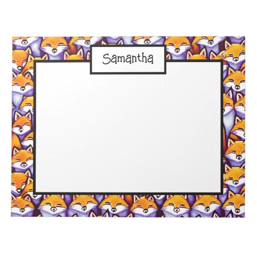 Bloc-note Caricature do-it-yourself nom doodle bureau de col (Devant)