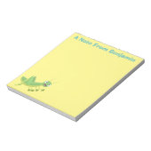 Bloc-note Caricature d'une pâtisserie joyeux verte (Tourné)