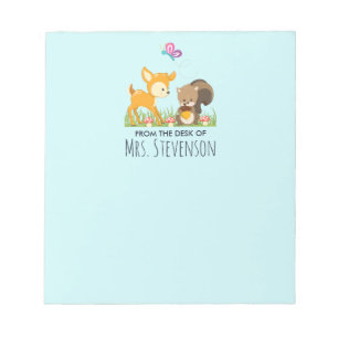 Bloc-note Caricature en bois mignon