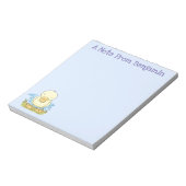 Bloc-note Caricature jaune mignon pour canard bébé (Tourné)