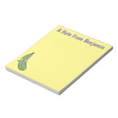 Bloc-note Caricature joyeux de courgettes mignonnes (Tourné)
