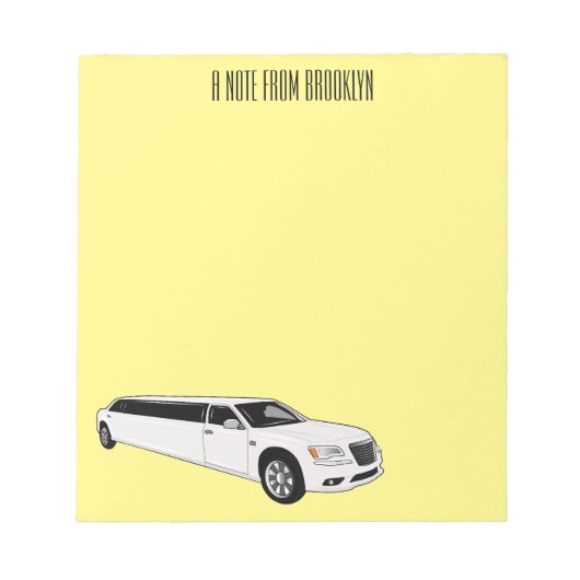 Bloc-note Caricature limousine (Devant)