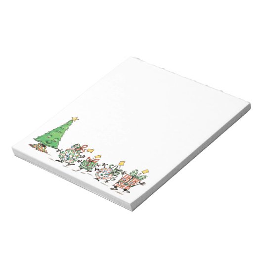 Bloc-note Caricature mignonne Danser Présentations de Noël e (Tourné)