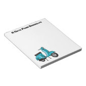 Bloc-note Caricature moto mopée mûre illustration (Incliné)