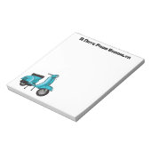 Bloc-note Caricature moto mopée mûre illustration (Tourné)