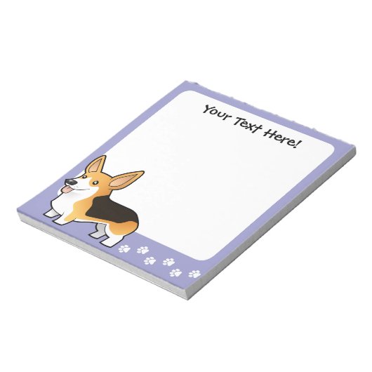 Bloc-note Caricature Pembroke Welsh Corgi (Tourné)