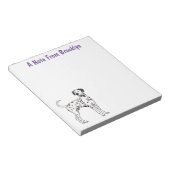 Bloc-note Caricature pour chien dalmate (Incliné)