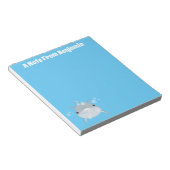 Bloc-note Caricature pour dauphin kawaii joyeux (Incliné)