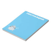 Bloc-note Caricature pour dauphin kawaii joyeux (Tourné)