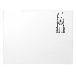 Bloc-note Caricature standard Schnauzer Chien