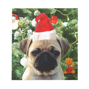 Bloc-note Carlin Chien Chien Chien de Noël Arbre de Noël Orn