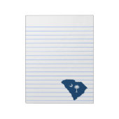 Bloc-note Caroline du Sud en bleu et blanc (Tourné)