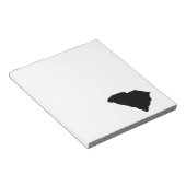 Bloc-note Caroline du Sud en noir (Incliné)