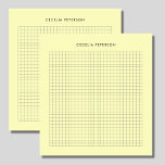 Bloc-note Carré classique jaune personnalisé<br><div class="desc">Ce bloc-notes carré jaune est classique. Il est parfait pour un usage personnel ou professionnel.</div>