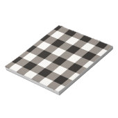 Bloc-note Carré Marron à Damier (Tourné)
