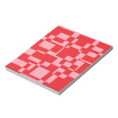 Bloc-note Carré rose rouge (Tourné)