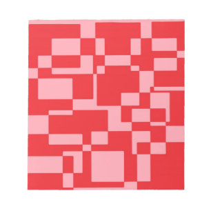 Bloc-note Carré rose rouge
