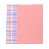 Bloc-note Carreaux rose et violet (Devant)