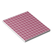 Bloc-note Carreaux Rouge Bourgogne et Blanc (Incliné)