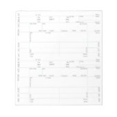 BLOC-NOTE CARTE 4 (HORIZ) (Devant)