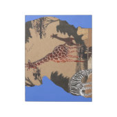 Bloc-note Carte artistique de la faune de l'Ouganda (Tourné)