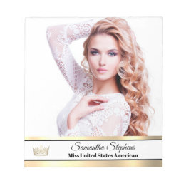 Bloc-note Carte Autographe Gold Shine