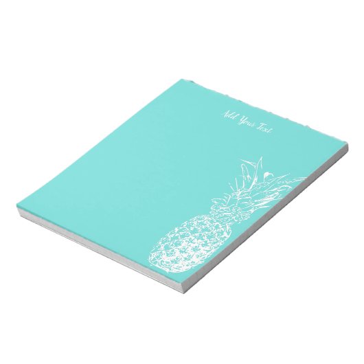 Bloc-note Carte blanche à ananas sec (Tourné)