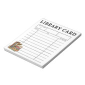 Bloc-note Carte de bibliothèque Livres anciens (Tourné)