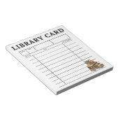 Bloc-note Carte de bibliothèque Livres anciens (Incliné)