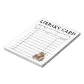 Bloc-note Carte de bibliothèque Livres anciens (Tourné)