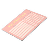 Bloc-note Carte de corvée personnalisée moderne (Incliné)