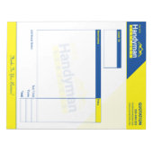 Bloc-note Carte de devis d'entreprise Handyman - Home Busine (Devant)