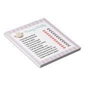 Bloc-note Carte De Jeu Personnalisable Pour Maman Ou Papa Ba (Incliné)