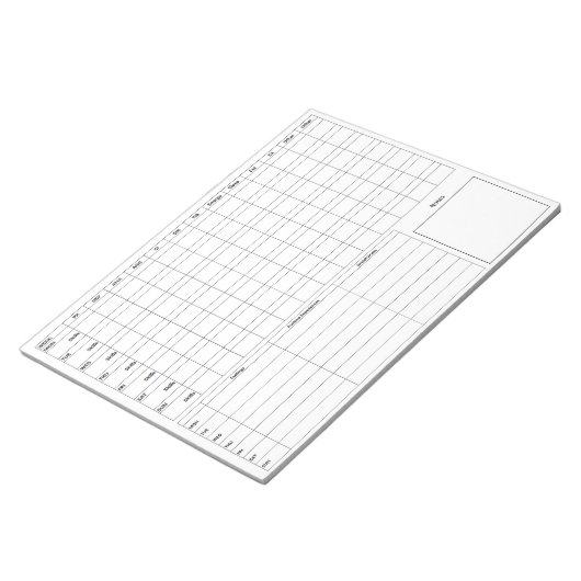 Bloc-note Carte de journal standard DBT avant - arrière (Incliné)