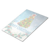 Bloc-note Carte de Joyeux Noël (Incliné)