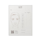 Bloc-note Carte de la face (Tourné)