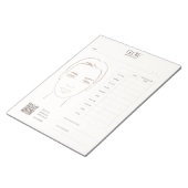 Bloc-note Carte de la face (Incliné)