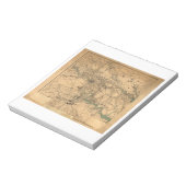 Bloc-note Carte de la guerre civile de Richmond et Petersbur (Tourné)