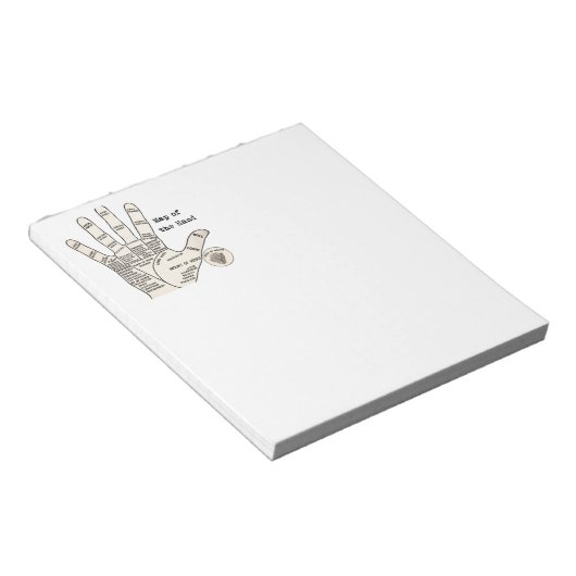 Bloc-note carte de la main Palm Lecture (Incliné)