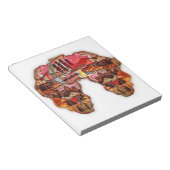 Bloc-note Carte de l'Afrique : Célébrer la saison avec la cu (Incliné)