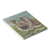 Bloc-note Carte de Pâques Antique OEufs de voile Enfants (Incliné)